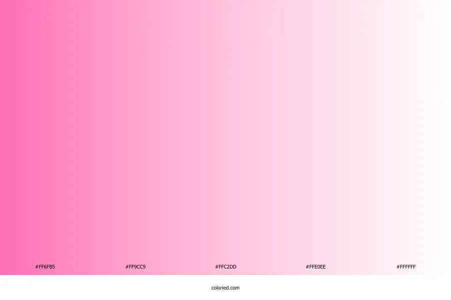 Pink to White Gradient