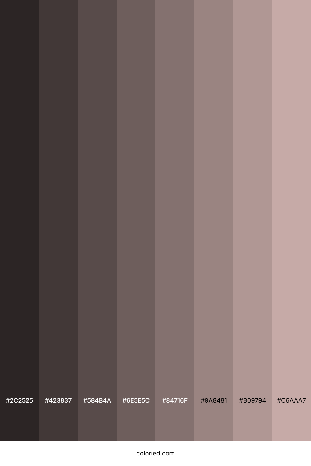 Pinkish Grey Color Shades