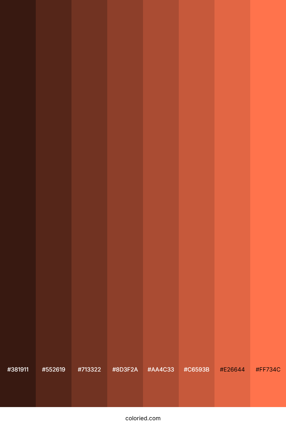 Pinkish Orange Color Shades