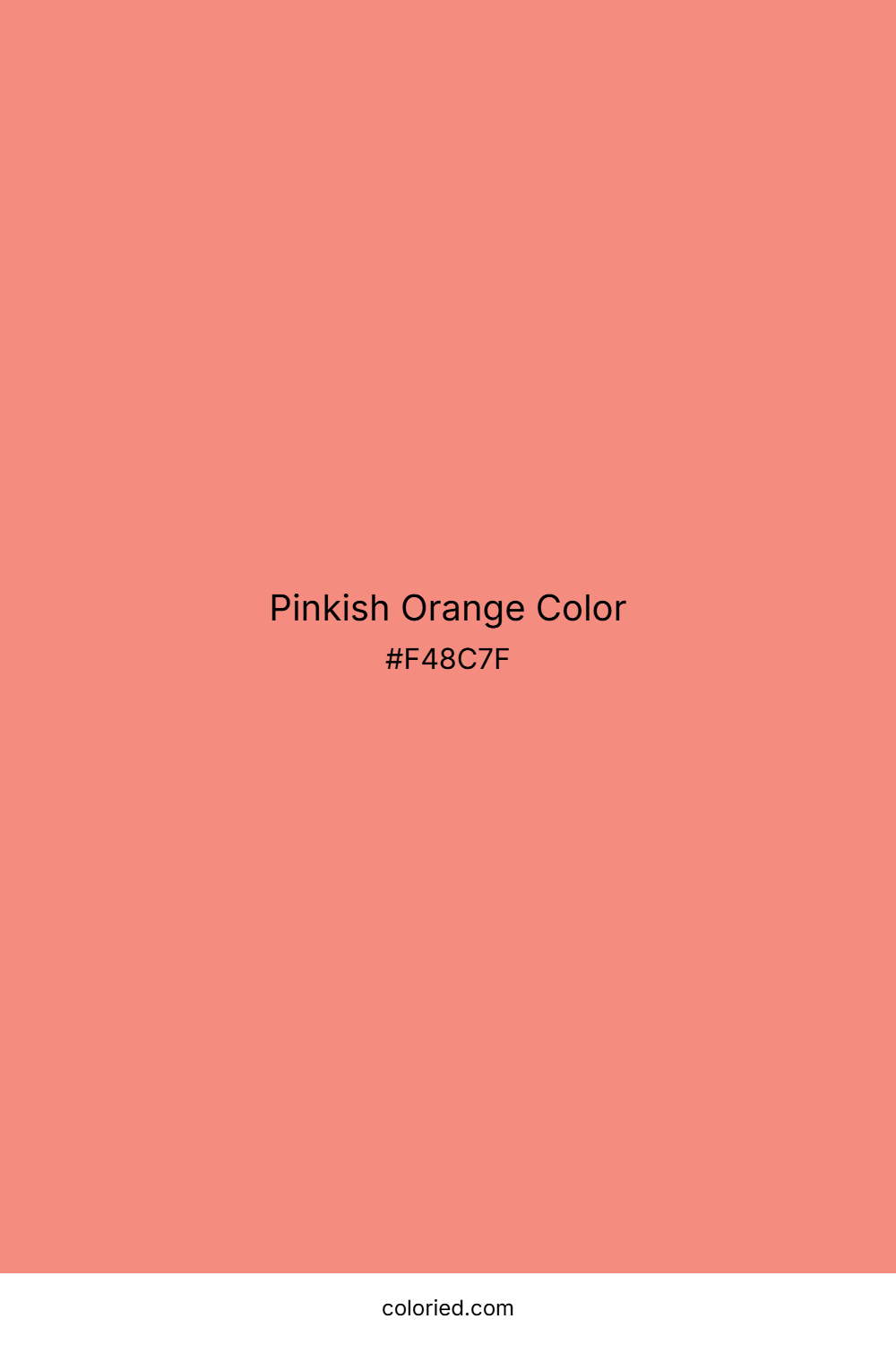 Pinkish Orange Color