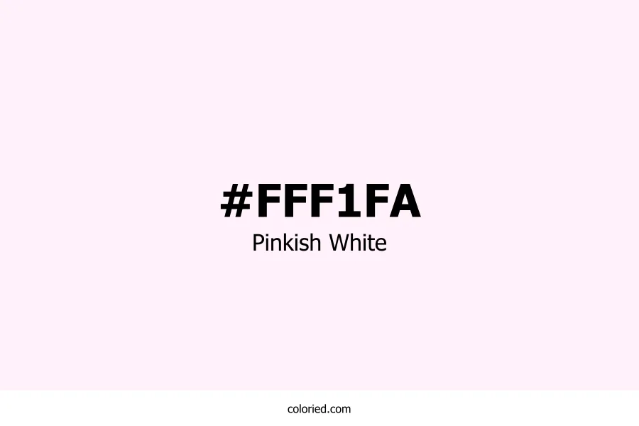 Pinkish White Color