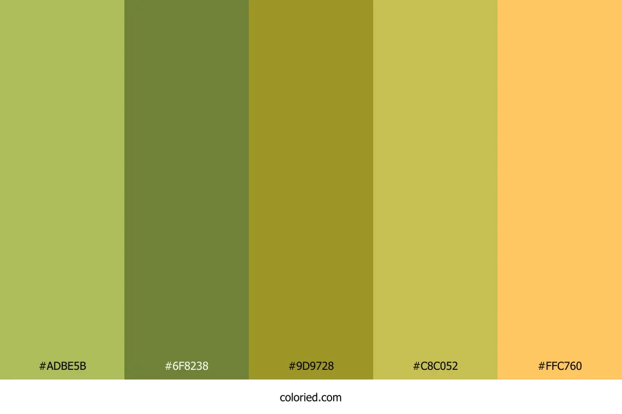 Pistachio Lemon Crunch Color Palette