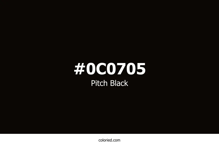 Pitch Black Color