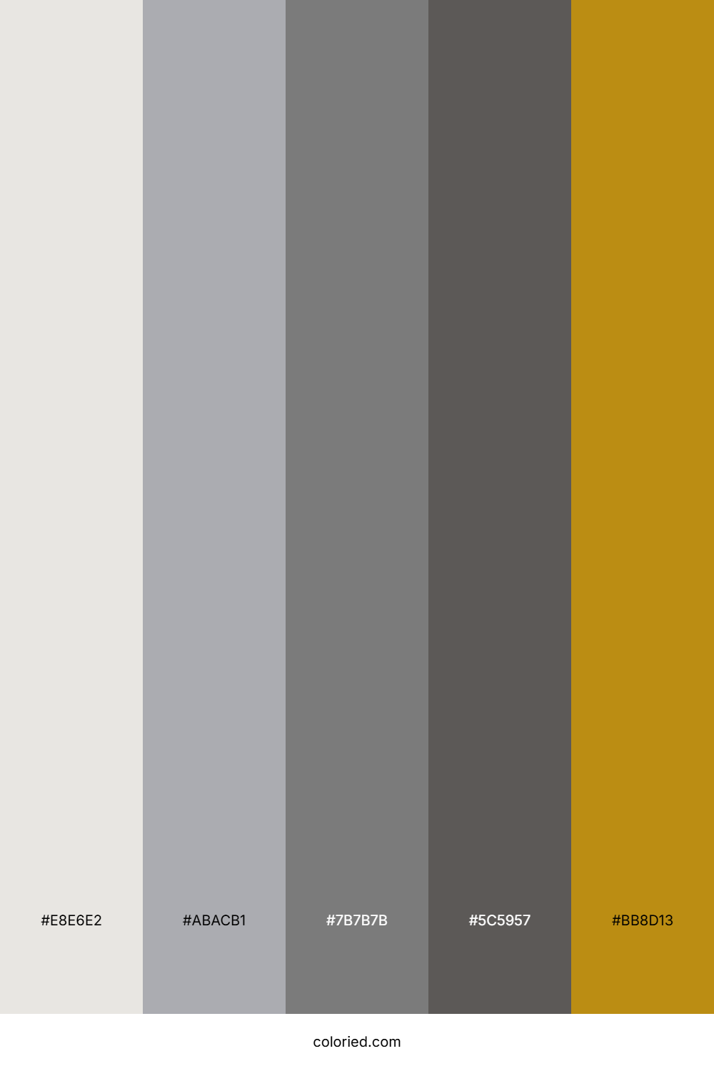 Platinum And Gold Color Palette