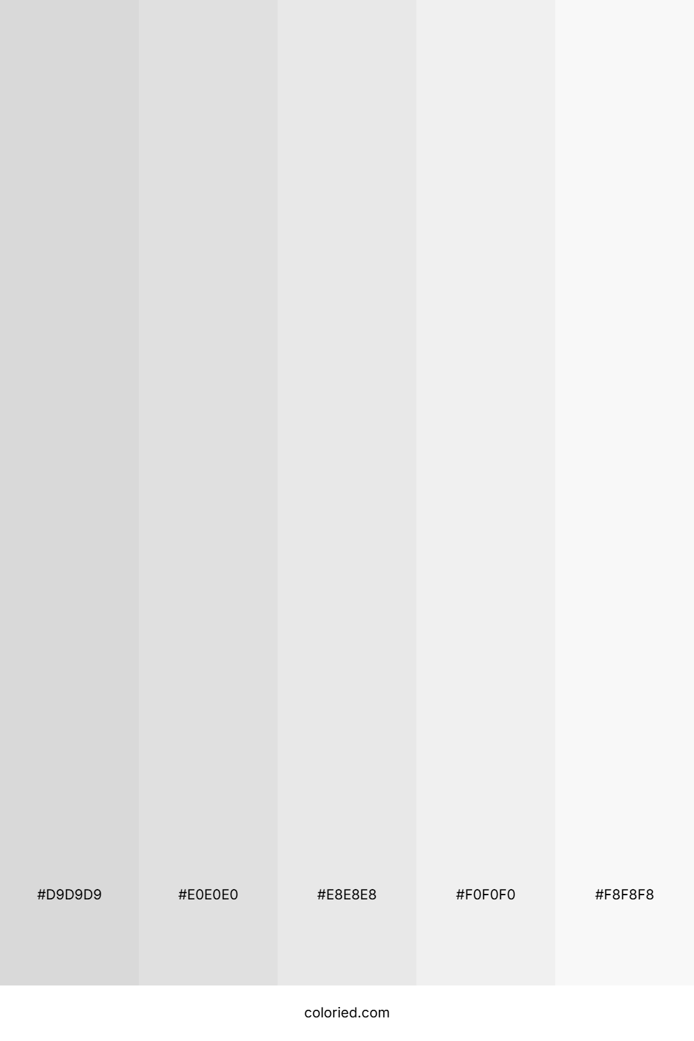 Platinum Gradient Color Palette