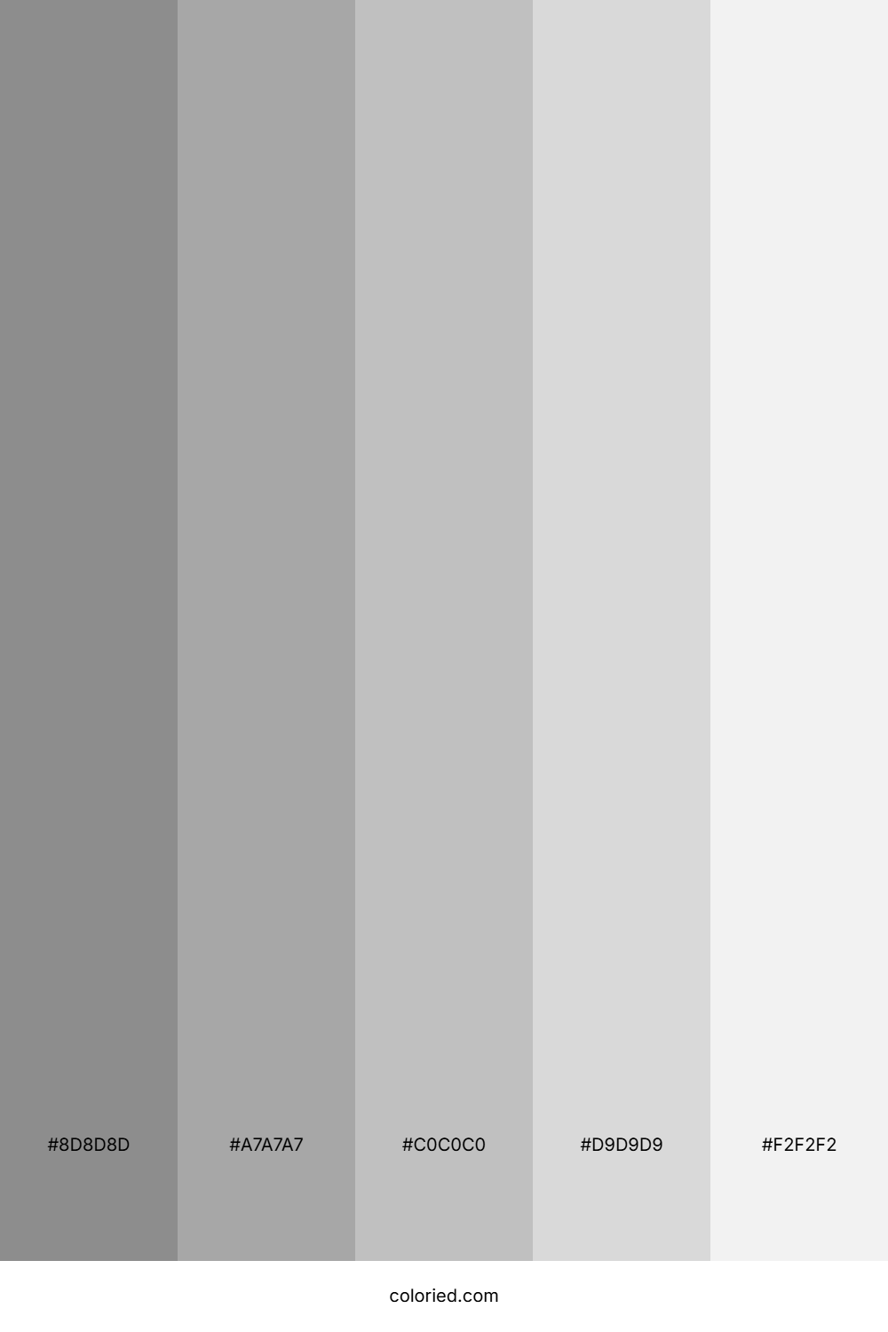 Platinum Silver Color Palette