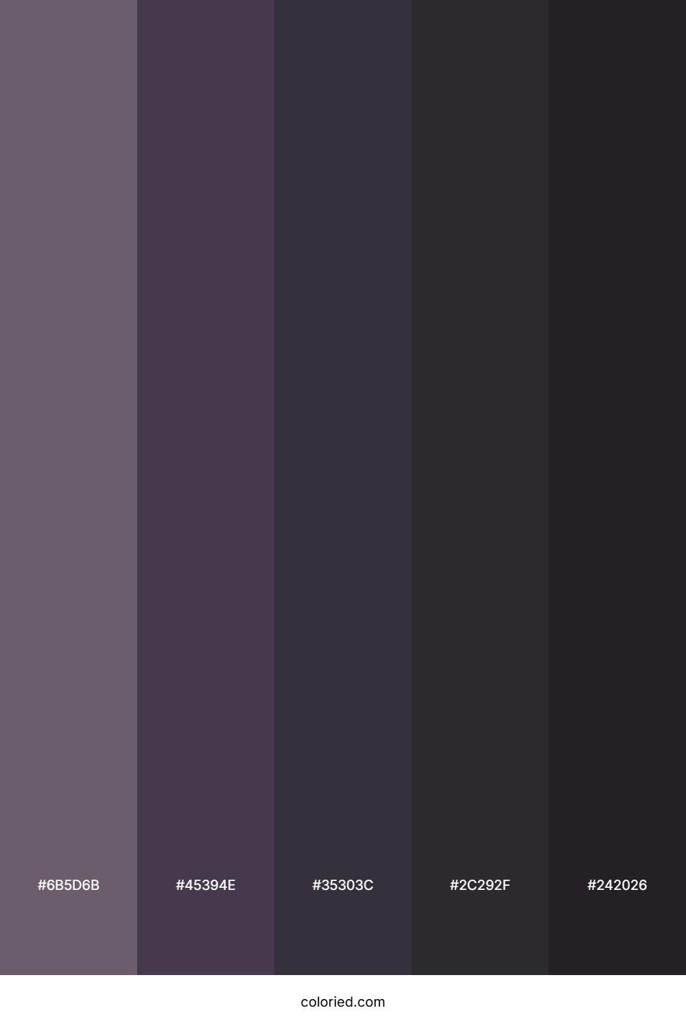 Plum and Charcoal Color Palette