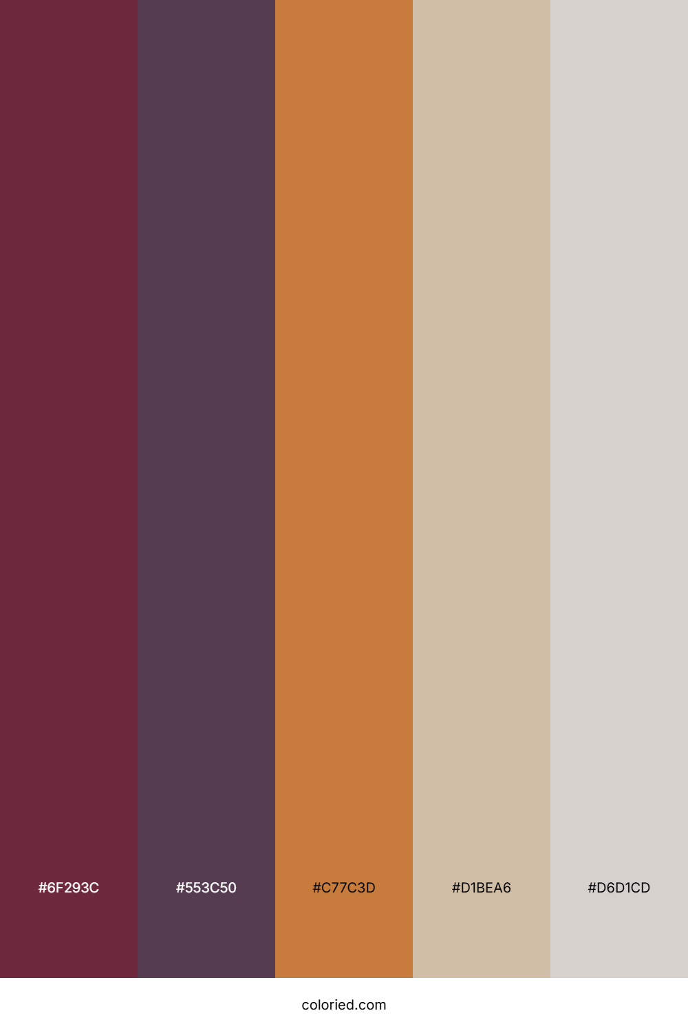 Plum Cocoa Desert Color Palette