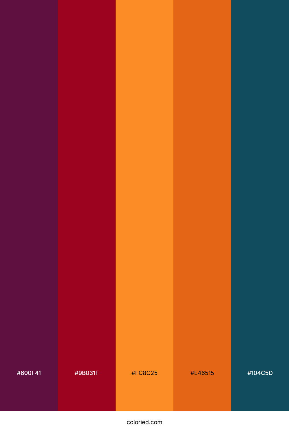 Plum Ember Sunset Color Palette
