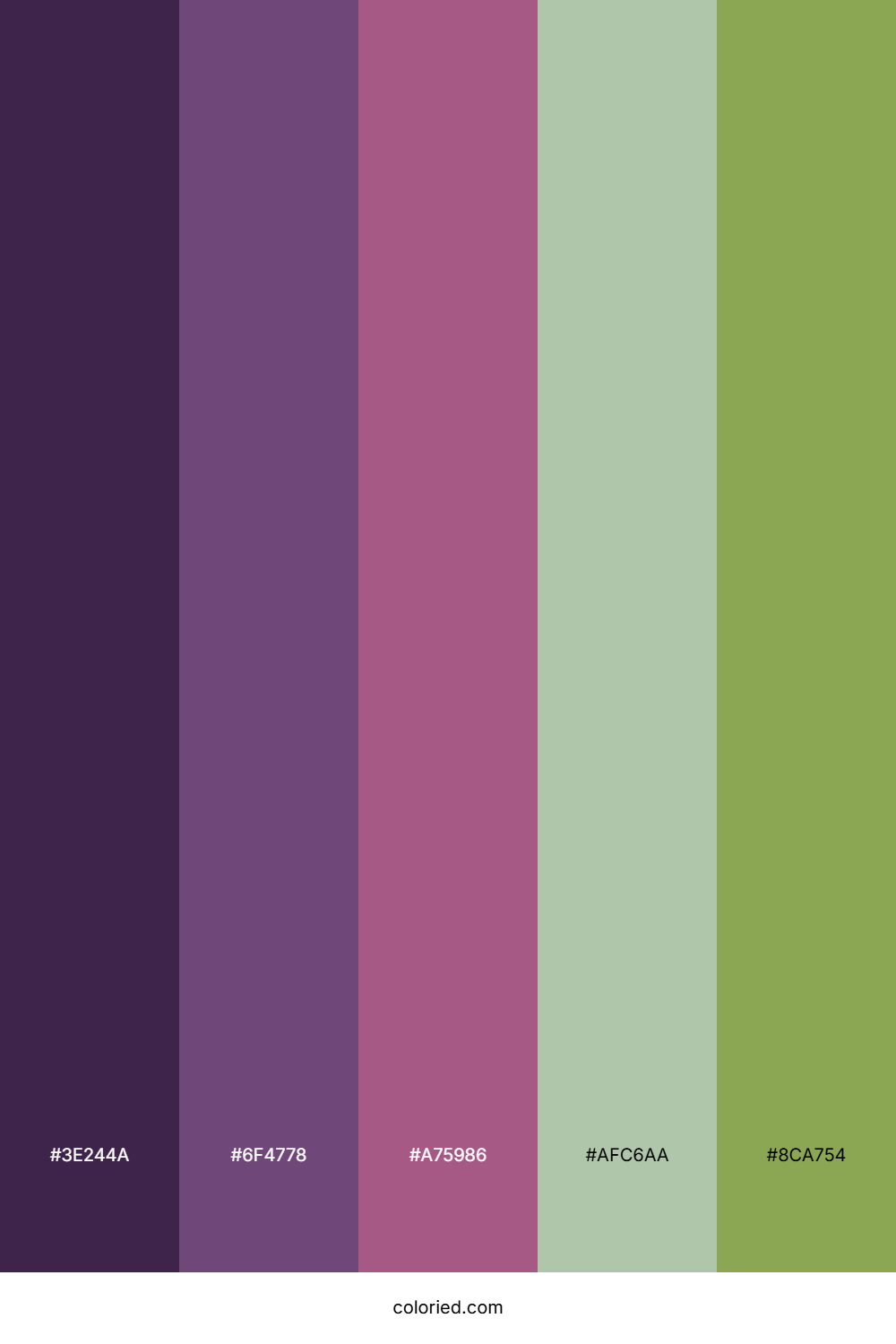 Plum Moss Harmony Color Palette