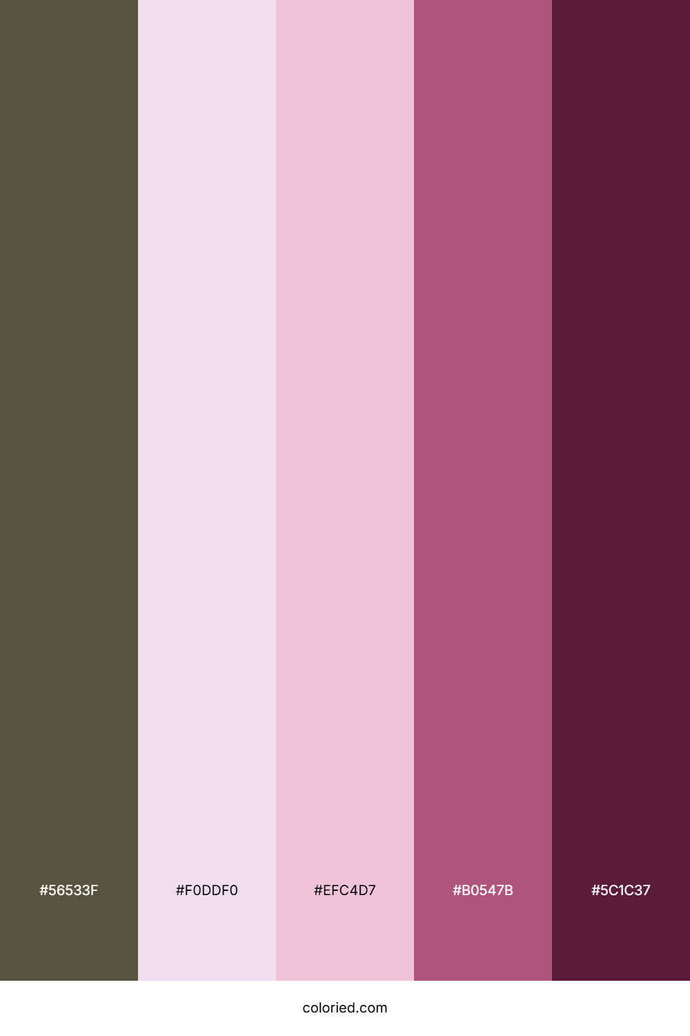 Plum Petal Forest Color Palette