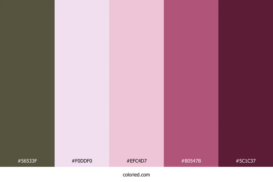 Plum Petal Forest Color Palette