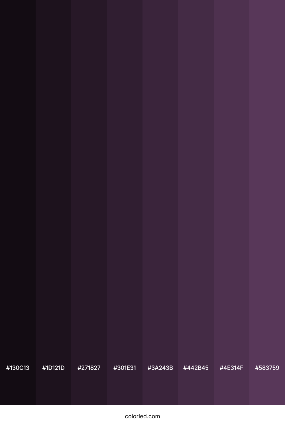 Plum Purple Color Shades