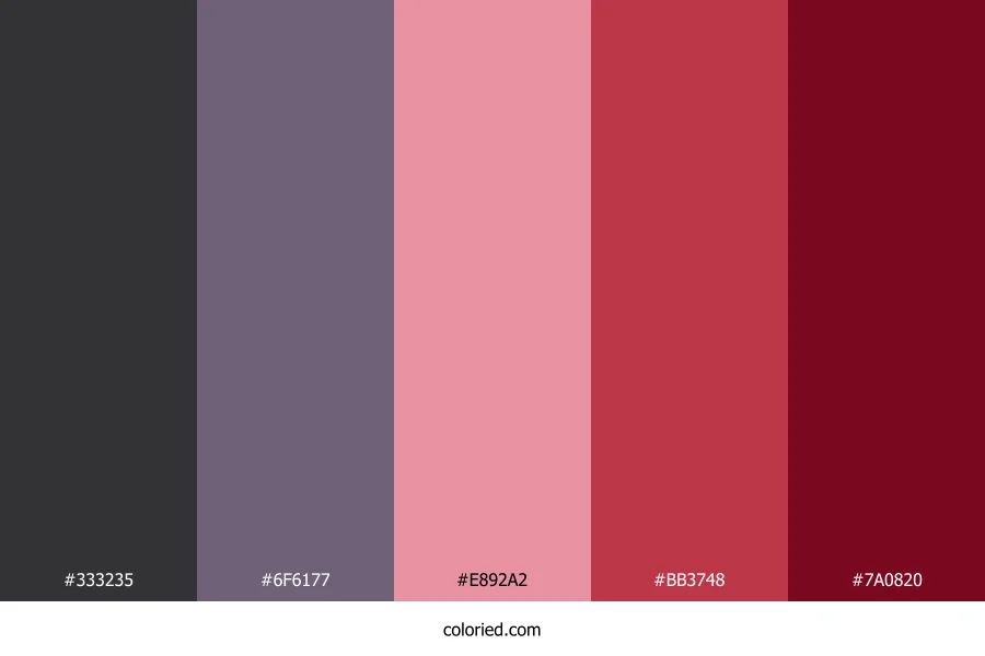 Plum Rose Twilight Color Palette