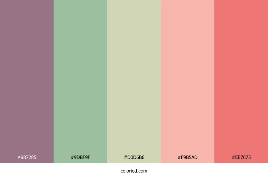 Plum Rose Whisper Color Palette