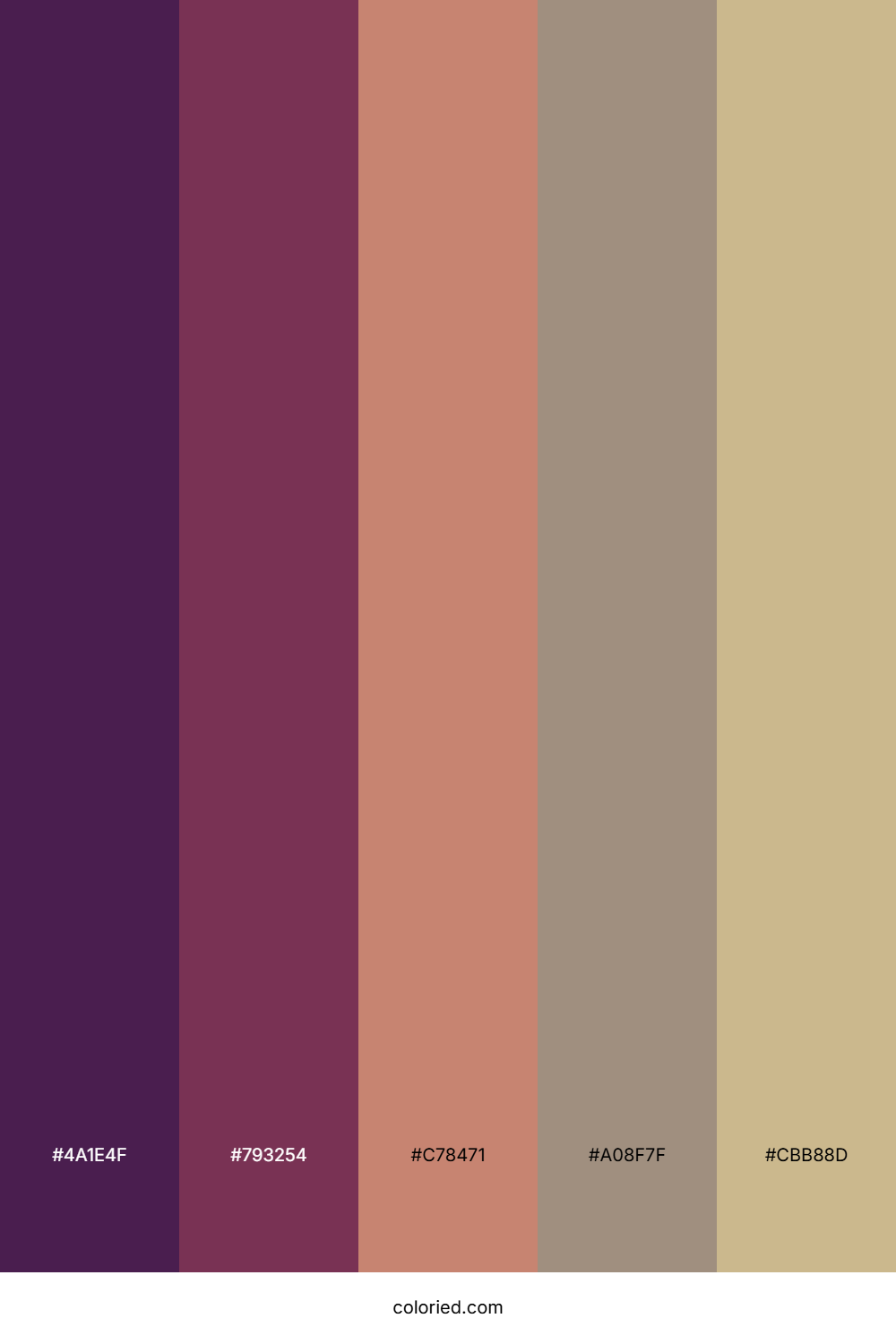 Plum Rosewood Drift Color Palette