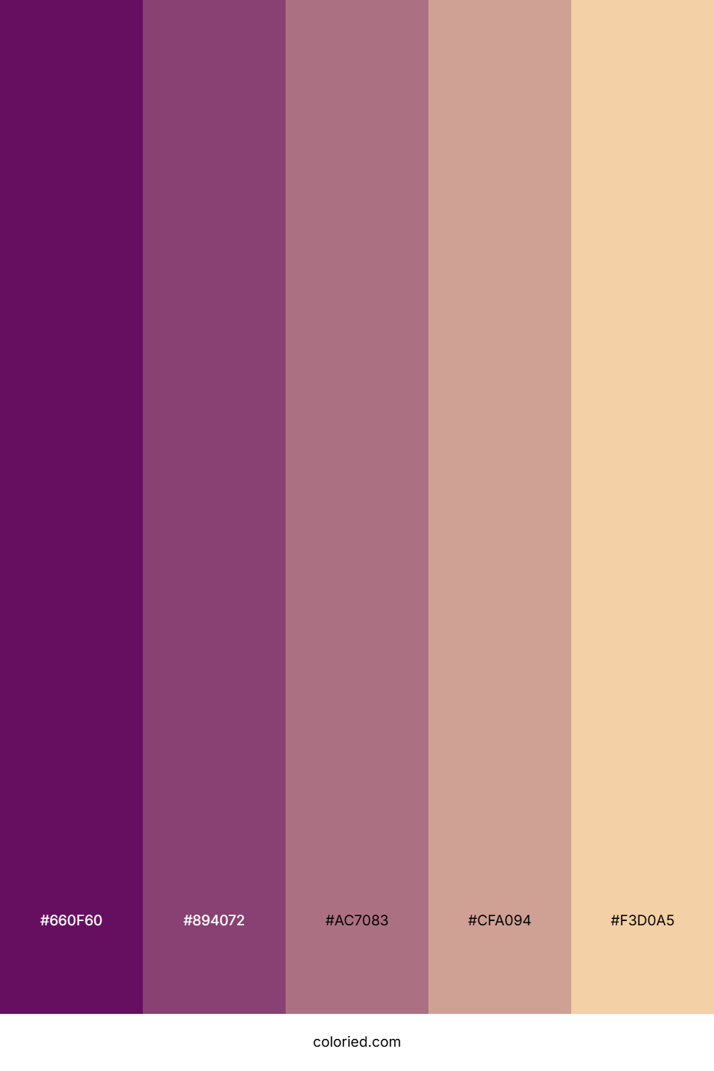 Plum Rosewood Sunset Color Palette