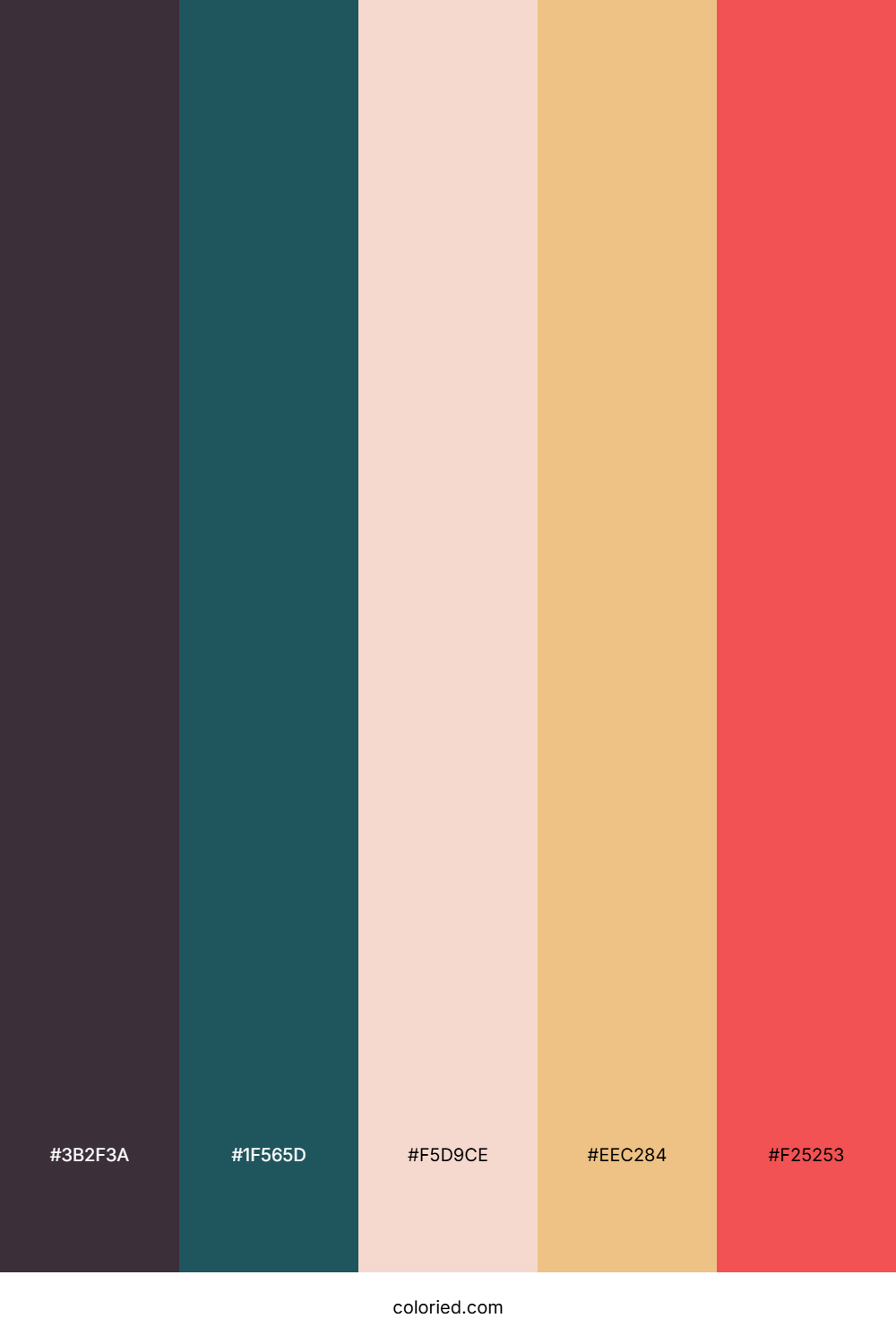 Plum Teal Sunset Palette
