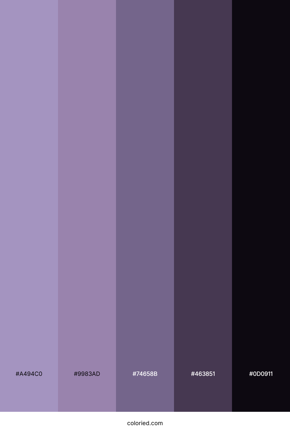 Plum Twilight Veil Color Palette