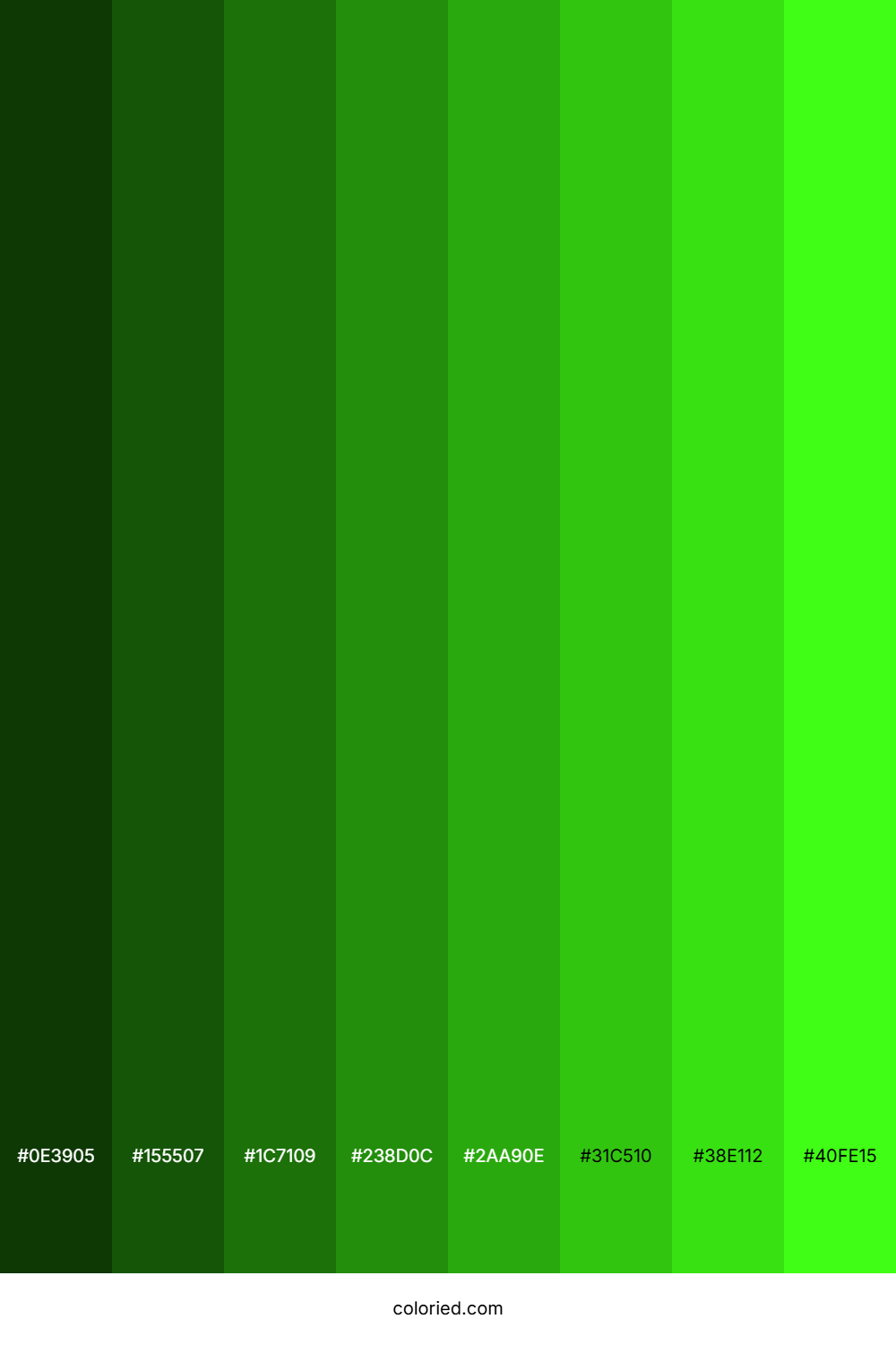 Poison Green Color Shades