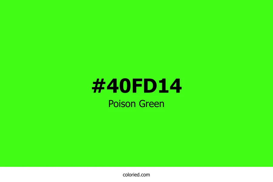 Poison Green Color