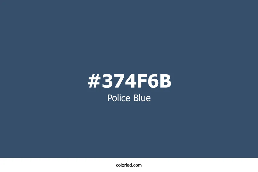 Police Blue Color