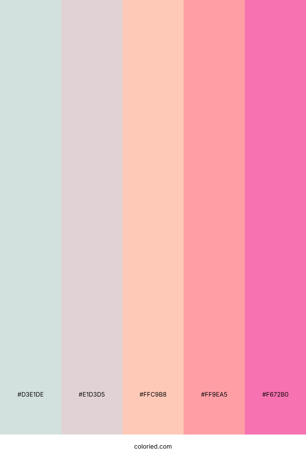 Powder Blue and Blush Pink Color Palette