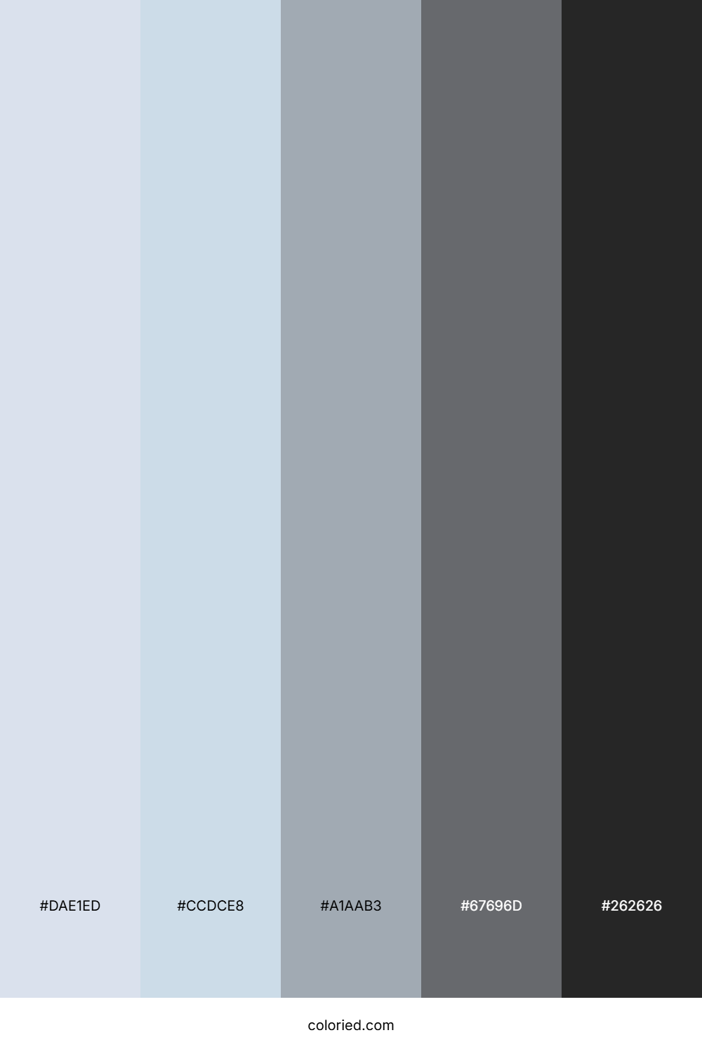 Powder Blue and Graphite Color Palette