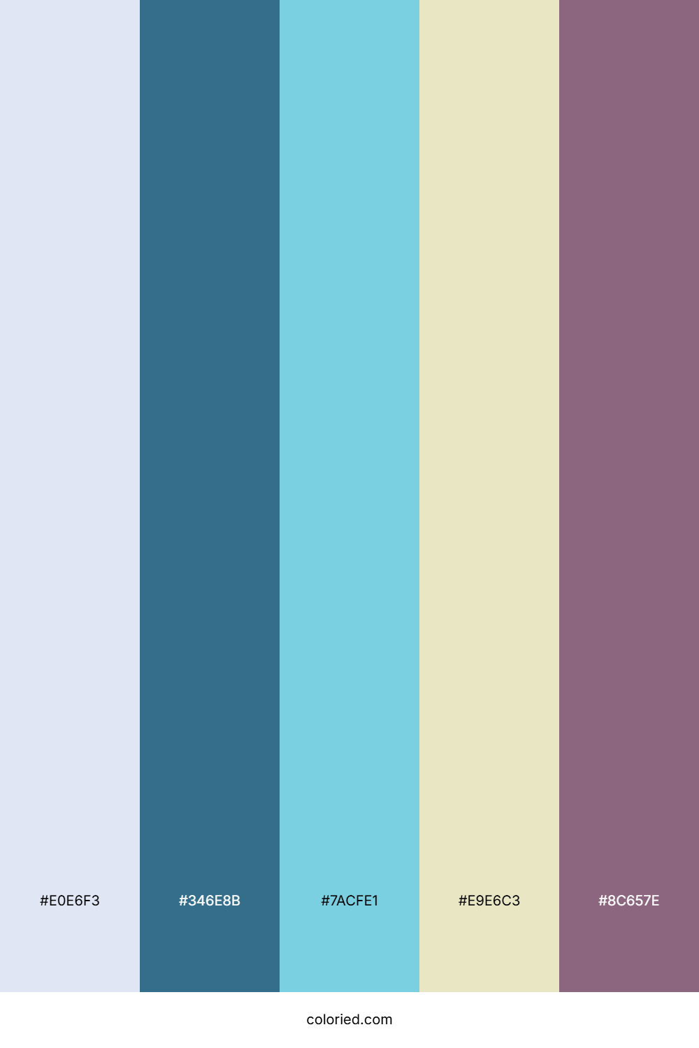 Powder Blue And Indigo Color Palette