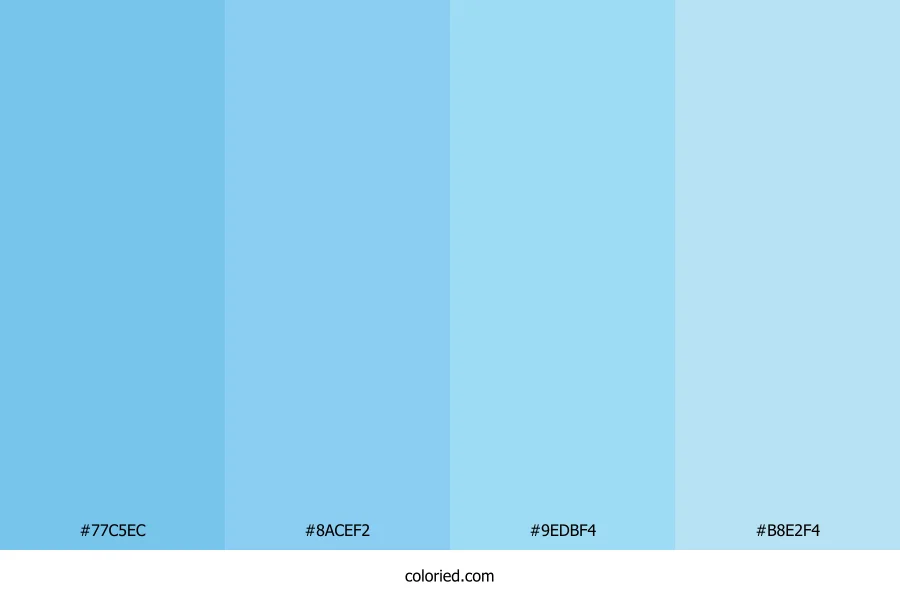 Powder Blue and Mist Blue Color Palette