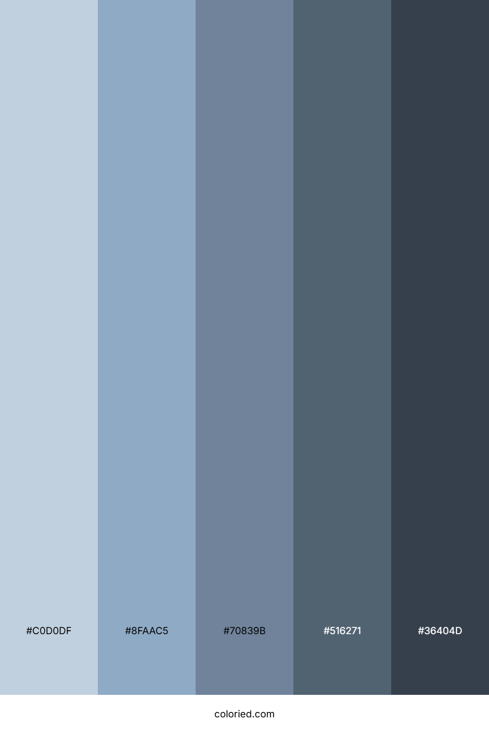 Powder Blue and Slate Gray Color Palette