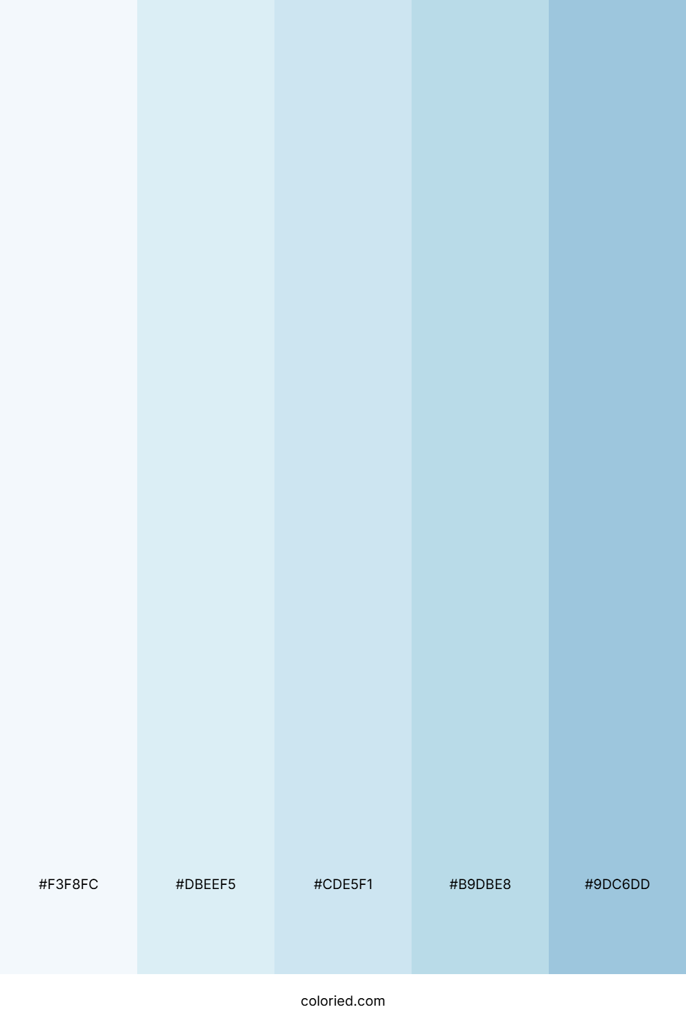 Powder Blue and Steel Color Palette