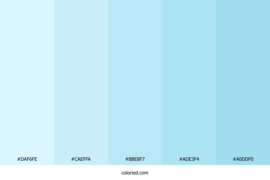 Powder Blue Haze Color Palette