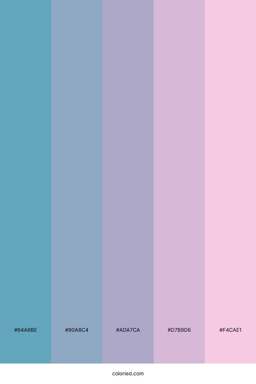 Powder Blue Lavender Palette