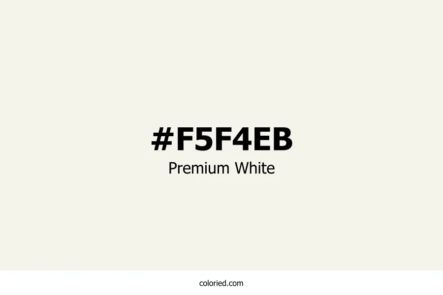 Premium White Color Hex Code