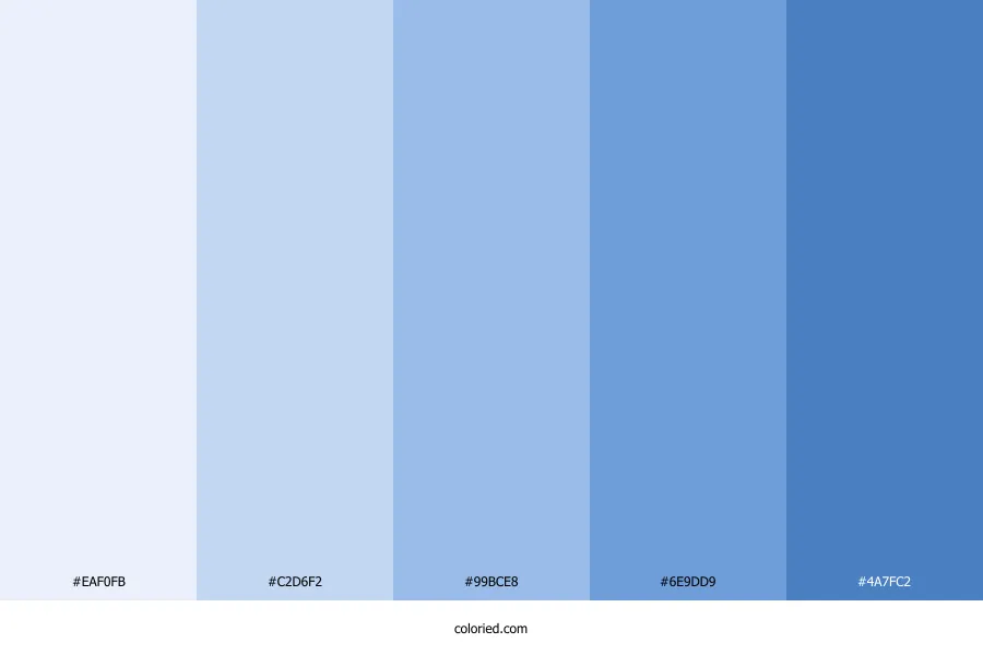 Pretty Blue Color Palette