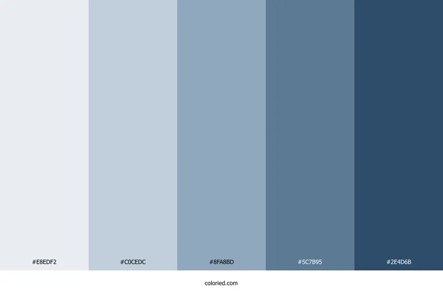 Professional Blue Color Palette