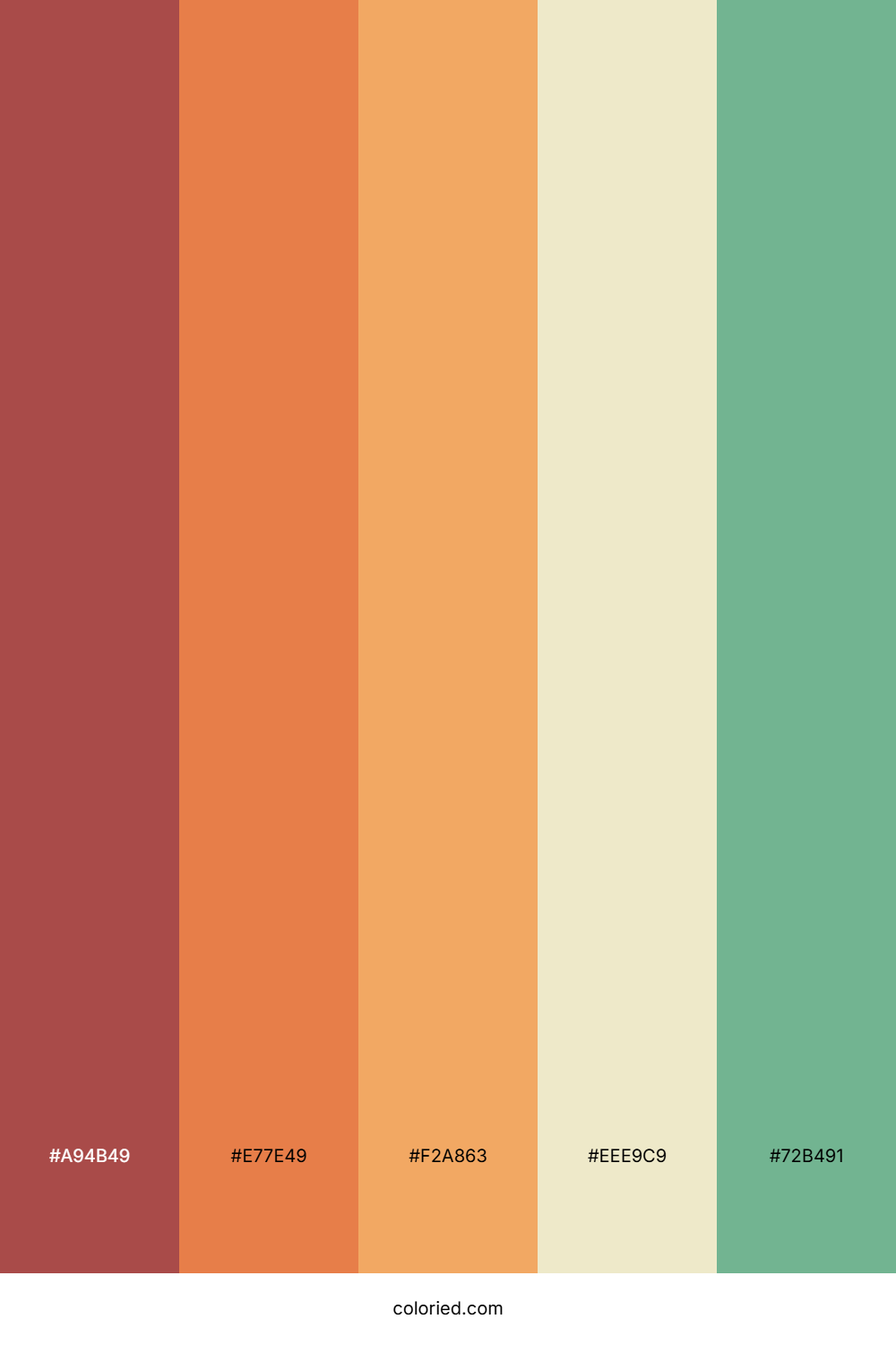 Pumpkin And Coral Color Palette