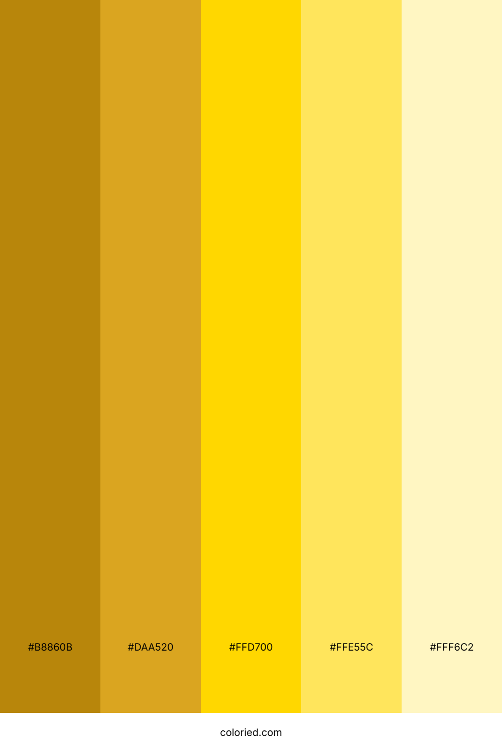 Pure Gold Color Palette