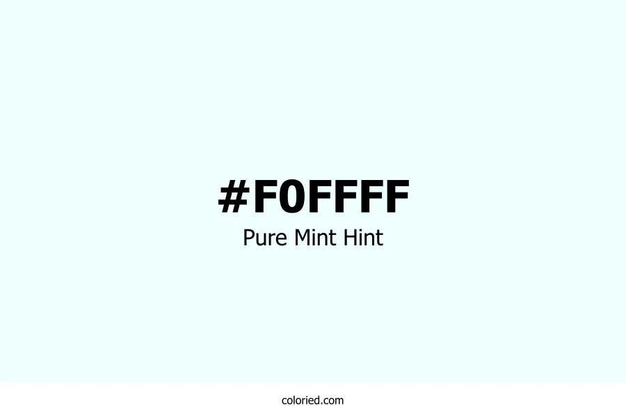 Pure Mint Hint Color