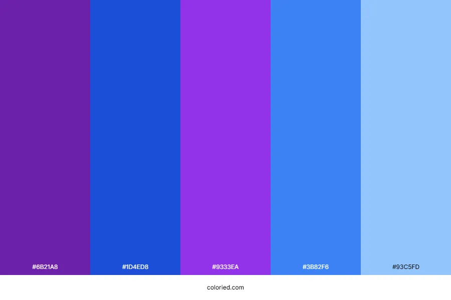 Purple and Blue Color Palette