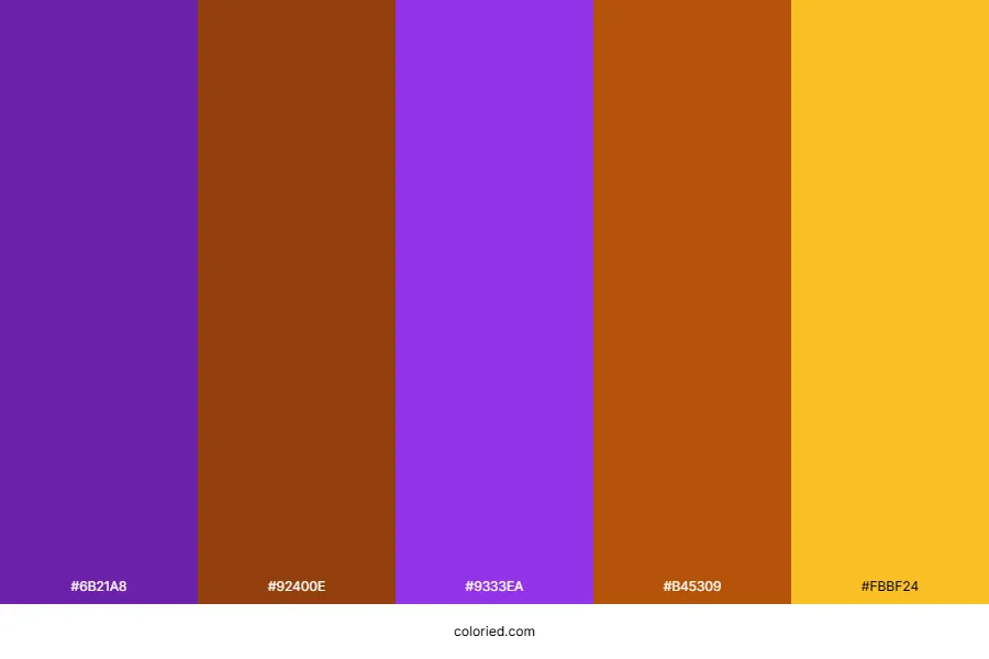 Purple and Brown Color Palette