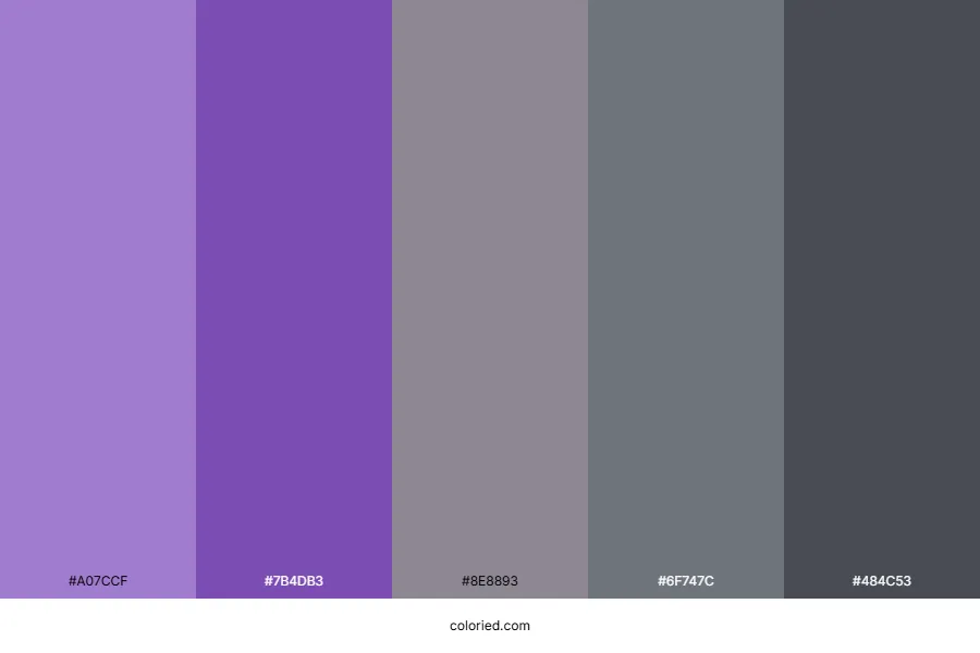 Purple and Gray Color Palette
