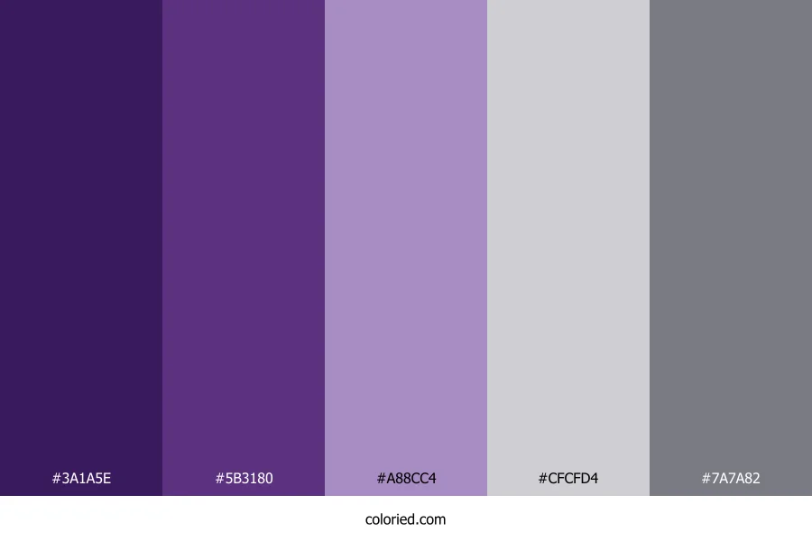 Purple and Grey Color Palette