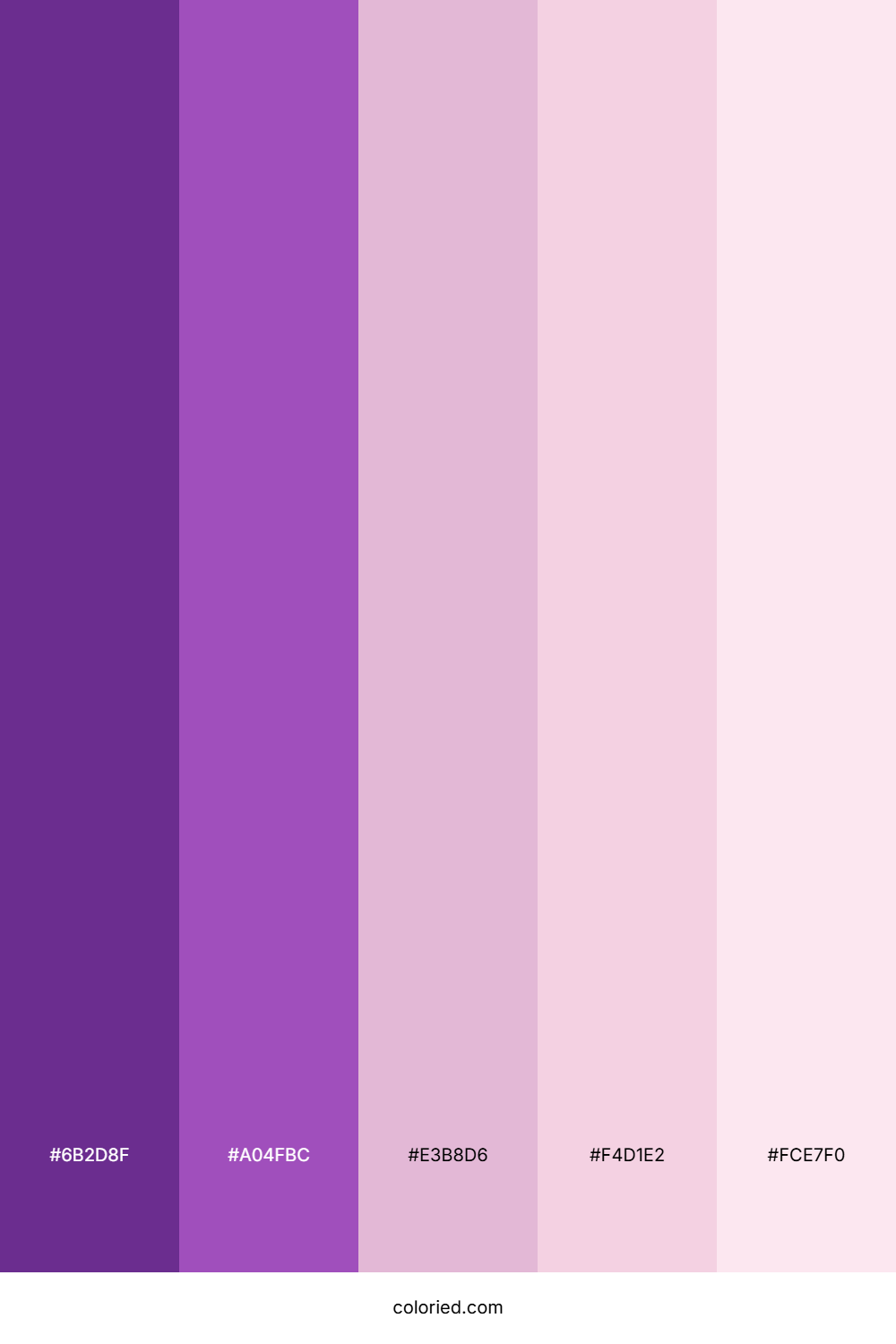 Purple and Pastels Pink Color Palette