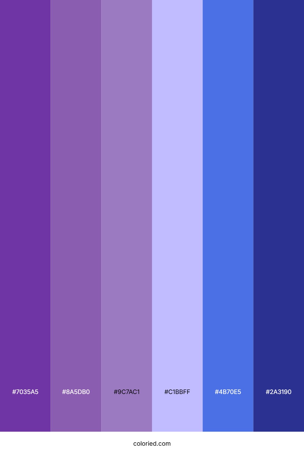 Purple and Violet Blue Color Palette