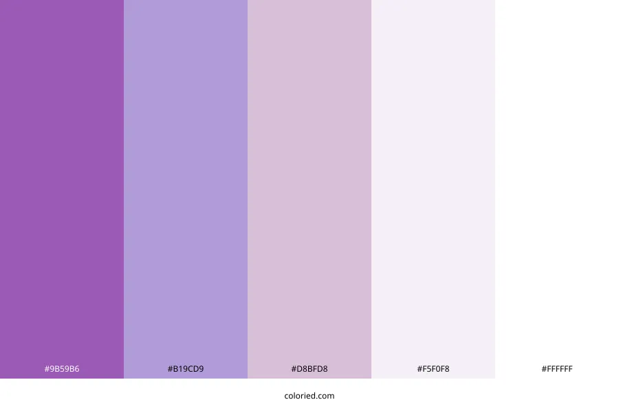 Purple and White Color Palette