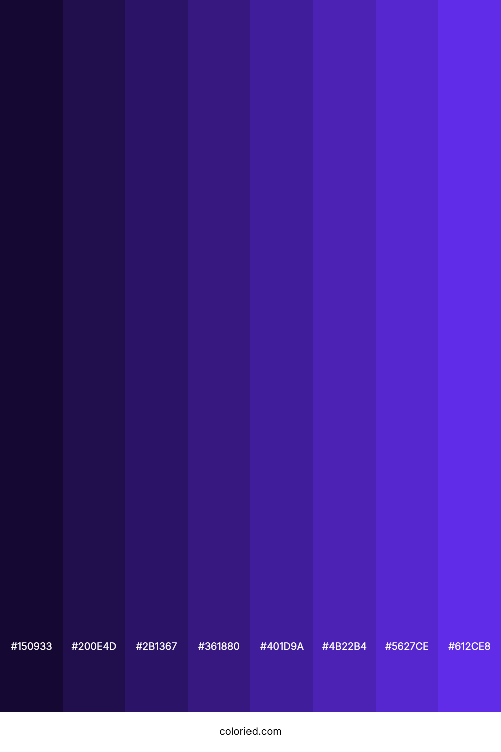 Purple Blue Color Shades