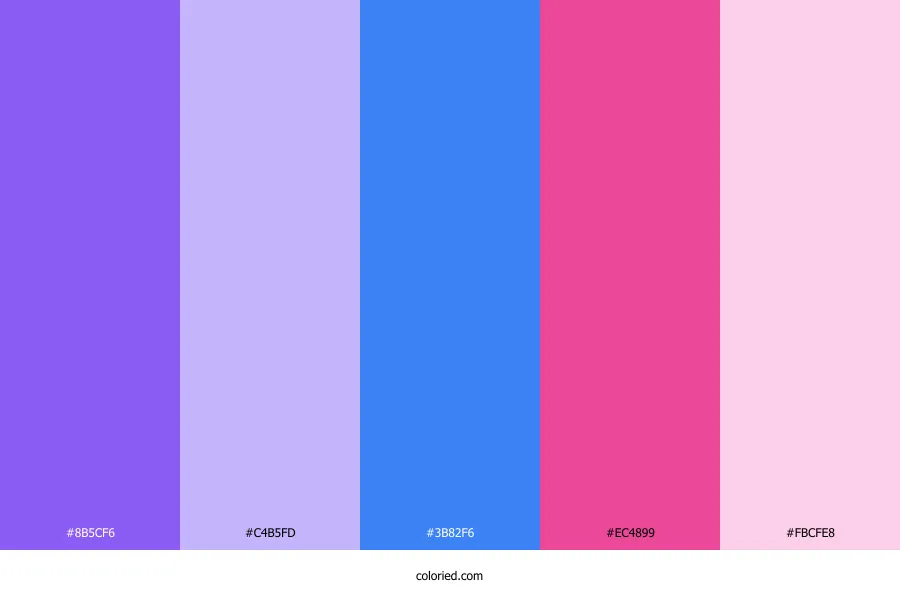 Purple Blue Pink Color Palette