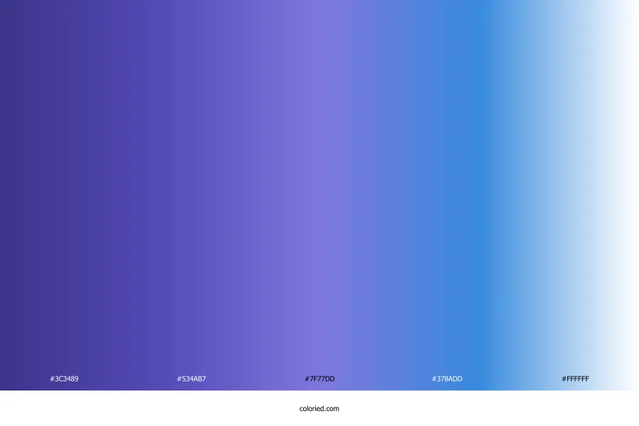 Purple Blue White Gradient